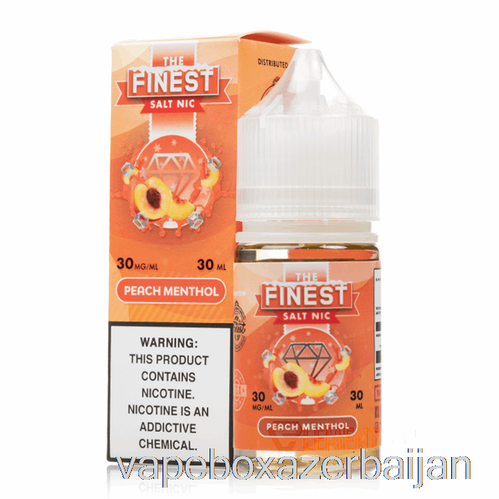 Vape Box Azerbaijan Peach MENTHOL - The Finest Salt Nic - 30mL 30mg